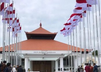 Gedung VVIP Bandara I Gusti Ngurah Rai sebagai salah satu infrastruktur yang dibangun untuk G20 di Kabupaten Badung, Bali, Jumat (18/11/2022). ANTARA/Ni Putu Putri Muliantari