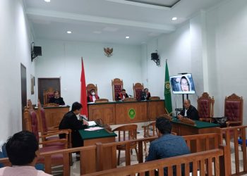 Suasana Sidang Tuntutan Terdakwa Dyah Widjiasih Nugraheni di Pengadilan Negeri (PN) Tanjungpinang, foto : Mael/detak.media