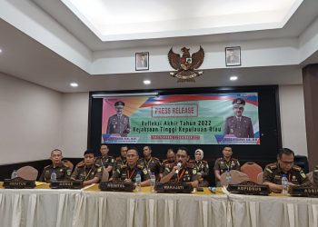 Wakil Kejati Kepri, Yudi Indra Gunawan saat Menyampaikan Capaian Kinerja Tahun 2022, foto: Mael/detak.media