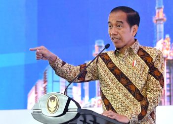 Presiden Jokowi saat membuka Rakornas Investasi Tahun 2022 di The Ritz-Carlton, Jakarta, Rabu (30/11/2022) pagi. (Foto: BPMI Setpres/Rusman)