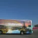 alah satu bus yang mengampayekan destinasi wisata di Indonesia, Doha, Qatar, Jumat (1/12/22). ANTARA/HO-Kemenparekraf