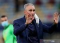Reaksi pelatih timnas Brazil, Tite setelah timnya kalah dari Argentina di final Copa America 2021 di Estadio Maracana, Rio de Janeiro, Brazil pada 11 Juli 2021. ANTARA/REUTERS/RICARDO MORAES
