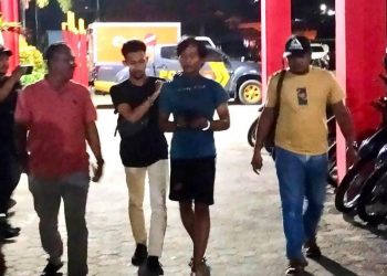 Pelaku Maja Utama usai Diringkus Tim Jatanras Polresta Tanjungpinang, foto: ist/detak.media