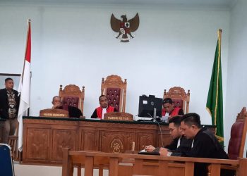 Suasana Sidang Dakwaan Terdakwa Pratama Rangga Saputra (18), foto: Mael/detak.media