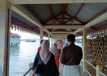 Kondisi Terkini Pelabuhan Penyebrangan Pulau Penyengat atau Pelantar Kuning, foto: Mael/detak.media