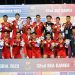 Timnas Sepak Bola Indonesia U-22 usai pengalungan medali emas di SEA Games Kamboja, Selasa (16/05/2023). (Foto: PSSI)