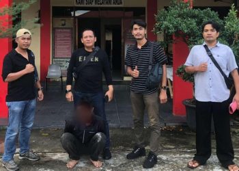 Pelaku JN usai Diringkus Polsek Tanjungpinang Barat, foto: ist