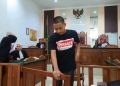 Terdakwa Rahmad Hardiansyah usai Menjalani Sidang Perdana di Pengadilan Negeri Tanjungpinang, foto: ist