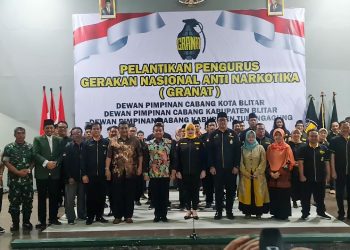 Pelantikan DPC Granat Kota Blitar yang diselenggarakan di Aula Terbuka UNISBA, Jumat, foto: Dani ES/detak.media