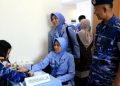 Lanud RHF saat Menggelar Baksos Pembagian Sembako hingga Donor Darah, foto: ist