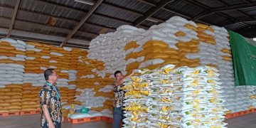 Stok Beras di Gudang Bulog Tanjungpinang, foto: Mael/detak.media