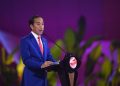 Presiden RI Joko Widodo menyampaikan pidato dalam Penutupan KTT ke-43 ASEAN 2023 di Jakarta Convention Center (JCC), Senayan, Jakarta, Kamis (7/9/2023). Media Center KTT ASEAN 2023/Aditya Pradana Putra/pras.