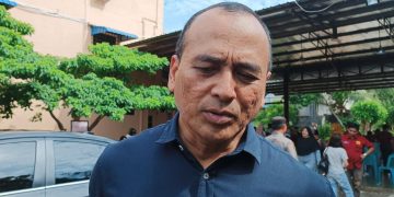 Dirut BUMD Tanjungpinang, Windrasto Dwi Guntoro saat Diwawancarai, foto: Mael/detak.media