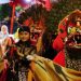 Salah satu peserta Festival Karnaval Budaya di Alun-alun Kudus, Jawa Tengah.(ANTARA/HO-Pemkab Kudus.)