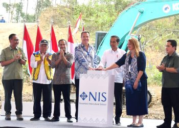 Presiden dalam sambutannya pada acara groundbreaking Nusantara Intercultural School (NIS) di Kabupaten Penajam Paser Utara, Provinsi Kalimantan Timur pada Rabu (01/11/2023). (Foto: BPMI Setpres)