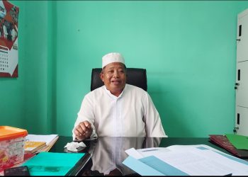 Kepala Dinas Pertanian dan Ketahanan Pangan Natuna, Ismail, saat diwawancarai di Ruang Kerjanya, Jum'at, 17 November 2023. (Foto : Zaki/DM)