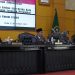 Pimpinan DPRD Kota Blitar saat membuka rapat paripurna pandangan umum fraksi atas Raperda kepariwisataan, dan 2 perda lainnya, foto: Dani ES/detak.media