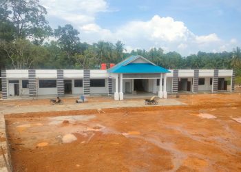 Gedung SMP Negeri 17 Tanjungpinang yang saat ini Tengah Dalam Proses Pembangunan, foto: Mael/detak.media