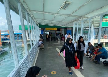 Kondisi Pelabuhan Sri Bintan Pura (SBP) Tanjungpinang saat Perayaan Natal 2023, foto: Mael/detak.media