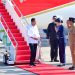 Presiden Jokowi tiba di Pangkalan Utama TNI AD (Lanumad) Ahmad Yani, Kota Semarang untuk melakukan kunjungan kerja di Provinsi Jawa Tengah, Rabu (13/12/2023). (Foto: BPMI Setpres/Muchlis Jr)