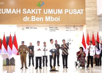 Presiden Jokowi meresmikan RSUP dr. Ben Mboi di Kupang, NTT, Rabu (06/12/2023). (Sumber: Tangkapan Layar)