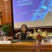 Menteri Keuangan Sri Mulyani Indrawati saat konferensi pers Kinerja dan Realisasi APBN 2023 di Jakarta, Selasa (2/1/2024). ANTARA/Bayu Saputra.