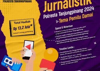 Flayer Lomba Polresta Tanjungpinang, foto: humas