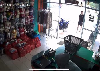 Rekaman CCTV Wanita Hamil saat Kepergok Mencuri di The Colors Laundry Jalan Brigjen Katamso Tanjungpinang, foto: dok/detak.media