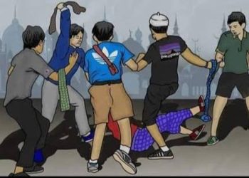 Ilustrasi Perang Sarung di Tanjungpinang, foto: ist.net/Times Indonesia