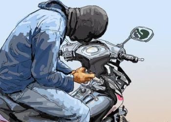 Ilustrasi Aksi Pencurian Motor, foto: net/detik.com