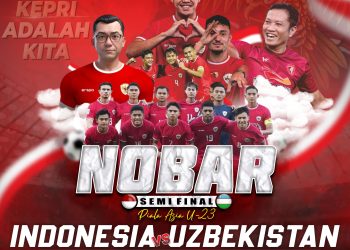 Flyer Nonton Bareng Semifinal Piala Asia U23 yang Digelar Polresta Tanjungpinang, foto: humas Polresta
