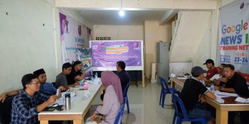 Jurnalis saat Menjalani Tes Wawancara Open Rekrutment AJI Tanjungpinang, foto: Mael/detak.media