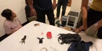 Petugas Satresnarkoba Polresta Tanjungpinang saat Menangkap 3 DPO, foto: Mael/detak.media