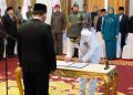 Andri Rizal saat Dilantik Oleh Gubernur Kepri Sebagai Pj Walikota Tanjungpinang, foto: Mael/detak.media