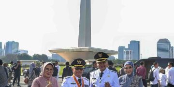 Bupati Blitar Rijanto dan Wakil Bupati Blitar Beky Herdiansyah saat di Jakarta usai dilantik pada Kamis (20/2/2025).